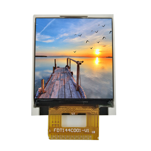 Genyu 1.44 inch LCD đầy đủ màu sắc 262K 128x128 pixels 18pin FPC Hàn <span class=keywords><strong>ili9163</strong></span> TFT hiển thị với SPI giao diện - Product Image 1
