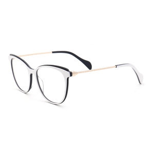 <span class=keywords><strong>Z506</strong></span> mode acétate lunettes femmes oeil de chat optique lunettes cadre à la mode myopie Prescription lunettes nouvelles lunettes colorées - Product Image 2