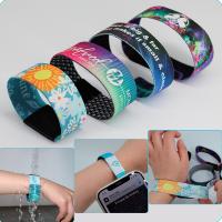 Pulsera RFID de Tela con Impresión Completa MF3DHx3, Resistente al Agua, con Opción de Color y Talla, Chip Mifare de 13.56MHz para Control de Acceso