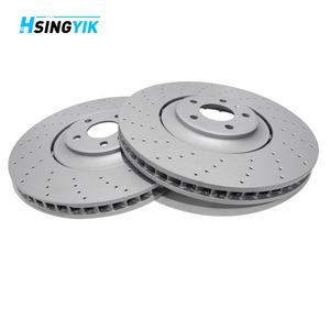 Pour pièces automobiles HT250 Disques de frein avant à fentes 380 mm 36 mm Kit de disques de frein pour Audi A8L D4 A8 SQ5 Q5 Quattro - Product Image 3