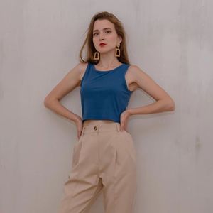 Débardeur <span class=keywords><strong>Femme</strong></span> Ample Décontracté Couleur Unie <span class=keywords><strong>Sans</strong></span> Manches - Product Image 6