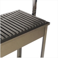 Barbecue argentin mobile facile avec grille en V réglable en hauteur