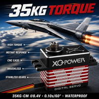 Servomoteur numérique brushless XQ-S8135D 35KG pour voiture RC et drone, étanche, engrenages en acier inoxydable, boîtier en aluminium CNC, haute vitesse 8.4V