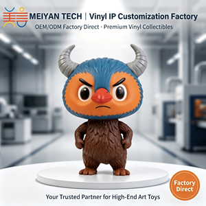 Jouet en vinyle artistique personnalisé MEIAN, ODM Bull Horn, monstre mignon en plastique PVC 3D, jouets en vinyle pour collection <span class=keywords><strong>de</strong></span> figurines - Product Image 1