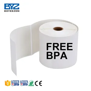 Boyeezon-etiqueta de papel térmico para cinta cebra, compatible con zebra DT100150 ZB100 x 150, 500 Uds.