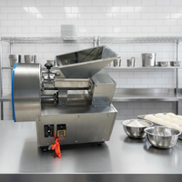 Machine automatique de découpe et de division de pâte en boules rondes pour biscuits, pizzas, chapatis et pains, en acier inoxydable, grande capacité