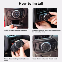Interruptor Automático de Faros Delanteros con Sensor, Plug and Play, Control de Luces Antiniebla para Ford Focus Mk3, Kuga, Ecosport, Mondeo