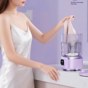 เครื่องซักผ้ามินิไร้สายออลอินวันแบบพกพา รุ่นใหม่ พร้อมฟังก์ชั่นปั่นแห้ง ถ้วยซักผ้าขนาดเล็กพิเศษ สำหรับซักชุดชั้นในและถุงเท้า - Product Image 5