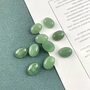Fourniture directe d'usine <span class=keywords><strong>Shi</strong></span> Zai <span class=keywords><strong>Mei</strong></span> goutte d'eau fond plat artisanat en vrac autre artisanat en cristal cabochon d'aventurine verte naturelle - Product Image 6