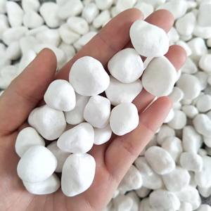 Cailloux blancs naturels pour l'aménagement paysager, décor <span class=keywords><strong>de</strong></span> jardin, gravier d'aquarium-fournisseur <span class=keywords><strong>en</strong></span> <span class=keywords><strong>vrac</strong></span> - Product Image 4