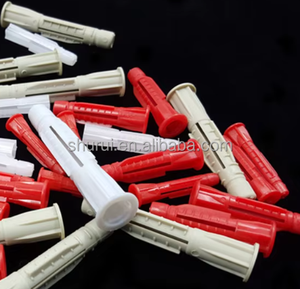 FHC 1/4 "X 1" - 100/Pk Anclajes de pared acanalados 5/16 "X 1-1/2" Anclajes de expansión de plástico Enchufe de pared Achors para pared - Product Image 4