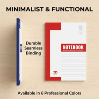 Carnet de notes personnalisé A5 à couverture souple en carton blanc, reliure collée, adapté aux végétaliens, papier recyclé, agenda professionnel