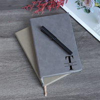 Carnet de notes artistique A5 personnalisé avec logo, journal vierge en similicuir gravable au laser