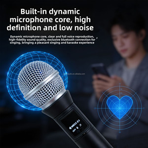 Microfono Dinamico Professionale GAM-E3 Cablato, Robusto e Resistente con Accompagnamento Bluetooth per Karaoke, Streaming dal Vivo e Palcoscenico - Product Image 3