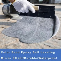 Peinture époxy liquide PURCOAT effet marbre multicolore pour sols, application au truelle, haute brillance, usage intérieur
