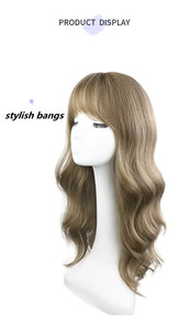 Tóc Mái Dài Trung Bình Sóng Lớn Giá Rẻ Tóc Mái Nữ Lụa Nhiệt Độ Cao Phổ Biến - Product Image 4