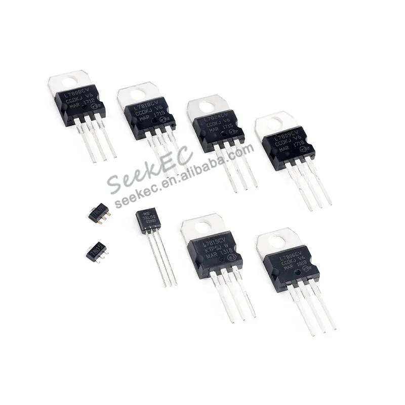 L7805 TO-220 Electronic Component L7805 SMD IC L7806 L7809 L7812 L7815 L7818 Transistor l7824CV