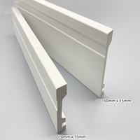 Vente en gros de plinthe décorative imperméable et facile à installer pour intérieur Plinthe en polystyrène ps blanc