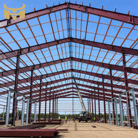 . Grande structure en acier préfabriquée modulaire ignifuge pour entrepôt, atelier, usine de fabrication lourde