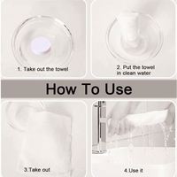 Compressed Tissue Disposable Nonwoven Towel Strong Absorbent Soft Comfortable Eco-Friendly Hotel Bathroom Cotton Square Facial