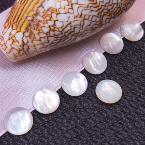 4mm to10mm Vòng vỏ màu trắng phẳng trở lại hình dạng tùy chỉnh mẹ của Ngọc Trai <span class=keywords><strong>Cabochon</strong></span> cho trang sức trang trí - Product Image 3