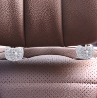 Colliers pour appuie-tête de voiture Anneaux en cristal bling Accessoires Décorations intérieures pour appuie-tête de véhicule de voiture