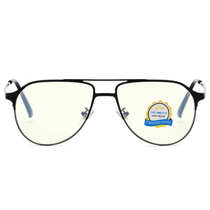 Gafas de aviador grises Jack con filtro de luz azul, montura metálica, lentes de resina, protección para hombres y mujeres 50006 - Product Image 1