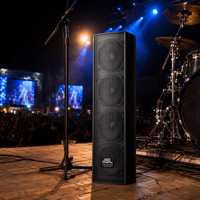 Colonne de sonorisation professionnelle JSL à 4 haut-parleurs pleine gamme, haute intelligibilité, pour le renforcement vocal