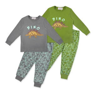 <span class=keywords><strong>Pyjama</strong></span> modèle dinosaure pour garçon, vêtements de nuit pour tout-petits, ensemble t-shirt et pantalon pour enfants taille 2 à 10 ans, - Product Image 1