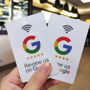 بطاقة هدايا قابلة للتخصيص من البي في سي مع تقنية إن إف سي ورمز الاستجابة السريعة قابلة للبرمجة لوسائل التواصل الاجتماعي وجوجل بلاي مع شريحة 215 مقاومة للماء من ماركة زد دي إف - Product Image 3