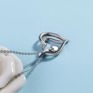 Madre regalo clásico de joyería de plata de ley 925 de moda de la familia mamá colgante collar - Product Image 4