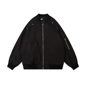 New Style Baseball Uniforms Jacket American Trendy Brand Jacke Fashionable Baggy Jackets Canvas Fabric Stand Men Zipper Jacket