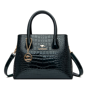 Nuevos Bolsos de Mano de Cuero Patentado para Mujer, Bolsos de Hombro de Diseño Único Vintage, Bolso Tipo Cartera de PU - Product Image 6