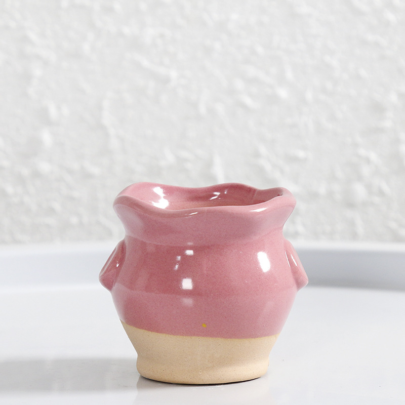 Wave Flower Pot [Pink]]