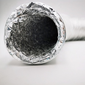 Conduit en spirale flexible en feuille d'aluminium de 6 pouces 150mm pour la pièce de systèmes de CVC de Ventilation de climatisation - Product Image 4