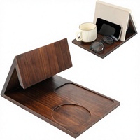 Support de lecture triangulaire en bois massif moderne, porte-livres de bureau, marque-page en bois