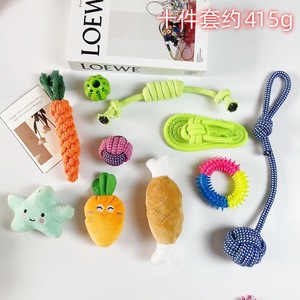 Juguete de cuerda para perros con forma de zanahoria, material de algodón duradero, para combatir el aburrimiento de las mascotas, para uso doméstico, 40 piezas por caja. - Product Image 4
