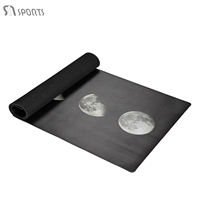 Tapis de yoga en caoutchouc naturel imprimé, antidérapant, écologique, 5 mm d'épaisseur, avec logo personnalisé, pliable, 183 cm