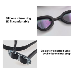 <span class=keywords><strong>Occhialini</strong></span> da <span class=keywords><strong>Nuoto</strong></span> YL100 Elite <span class=keywords><strong>con</strong></span> 3 Opzioni per il Ponte Nasale, Design Aerodinamico, Antiappannamento, Cinturino Antiscivolo per Atleti - Product Image 5