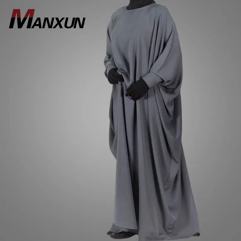 Robe Abaya de Style Kaftan musulman classique, manches longues, coupe ample, vêtements de prière Eid Burqa, Jilbab islamique