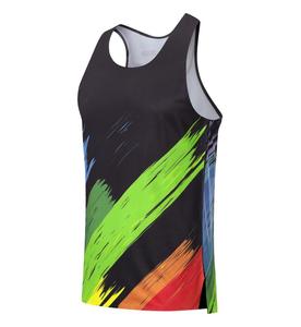 Tùy Chỉnh Người Đàn Ông Của Quần Áo Theo Dõi Và Lĩnh vực Chạy Vest Singlet Trọng Lượng Nhẹ Marathon Tank Top Nhanh Khô Tốt Nhất Tập Thể Dục Không Tay Áo Sơ Mi - Product Image 4