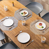 Tapis de Table rectangulaire en Pvc résistant à la chaleur, napperon en vinyle tissé, antidérapant et lavable