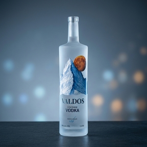 Bouteille de vin en verre <span class=keywords><strong>blanc</strong></span> cristal de haute qualité sophistiquée avec bouchon à couronne Capacités de 375 ml/500 ml/750 ml Liqueur Vodka Tequila <span class=keywords><strong>Whisky</strong></span> - Product Image 2