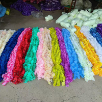 Bande de fleurs artificielles roses de 1 m (3 pi) pour décoration d'arche de mariage, toile de fond, fête, événement, accessoire décoratif