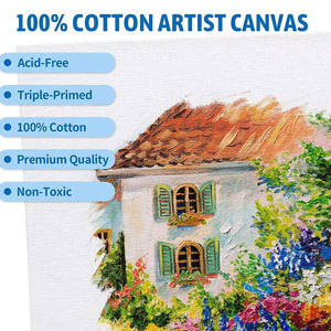 Tele per Dipingere all'Ingrosso per Adulti e Bambini, Tele Pretrattate 100% Cotone per Olio e Acquerello - Product Image 5