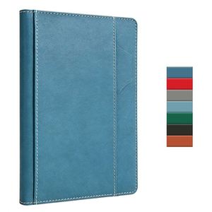 Office Notebook With Leather <b>A5</b> Sized Meeting <b>Notes</b> Customizable Business Advertising Journal Personalized Diary <b>Book</b> - Product Image 1
