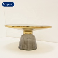 Mobilier moderne pour petit salon et maison Ensemble élégant de tables à café et thé en verre pour appartement et villa