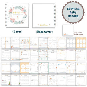 Carnet de notes relié rigide Myway 2026 Hello Little One, design <span class=keywords><strong>personnalisé</strong></span>, journal quotidien pour bébé, <span class=keywords><strong>livre</strong></span> de souvenirs pour les premières années de bébé - Product Image 6