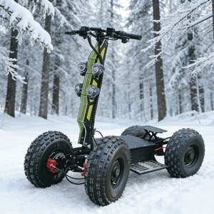 19inch 4X4 Mobility Off Road Scooter Tilt Full Suspension 4 Wheel All Terrain Snow Hunting Cart - Product Image 2