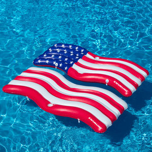 <span class=keywords><strong>Matelas</strong></span> gonflable connectable WATERHAN en PVC avec drapeau américain pour <span class=keywords><strong>piscine</strong></span>, idéal pour les enfants - Product Image 6